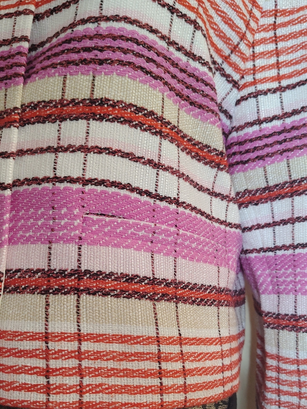 Ann Taylor Tweed Crew Neck Jacket. Size 14 - Picture 6 of 14